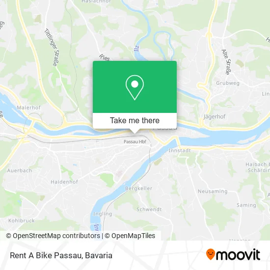 Rent A Bike Passau map