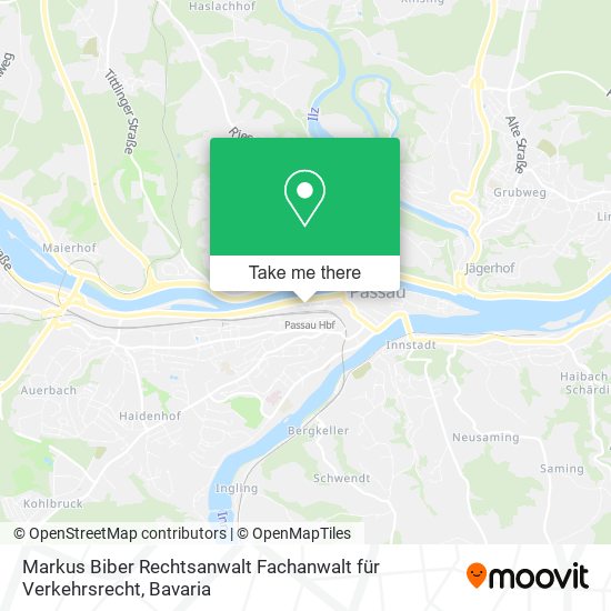 Markus Biber Rechtsanwalt Fachanwalt für Verkehrsrecht map