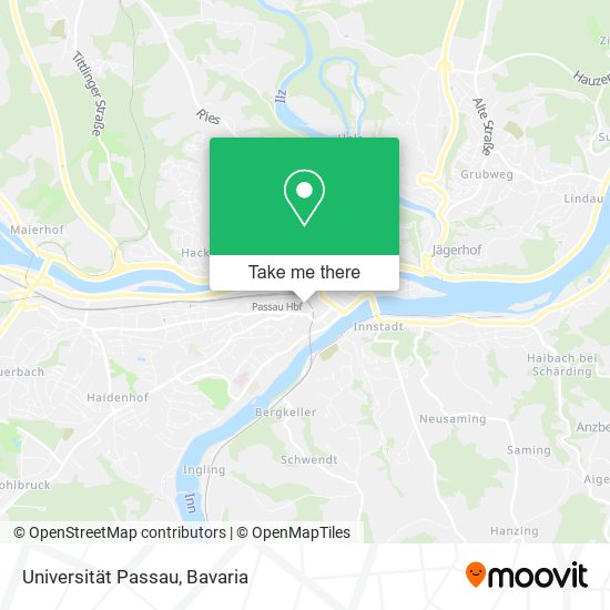 Карта Universität Passau