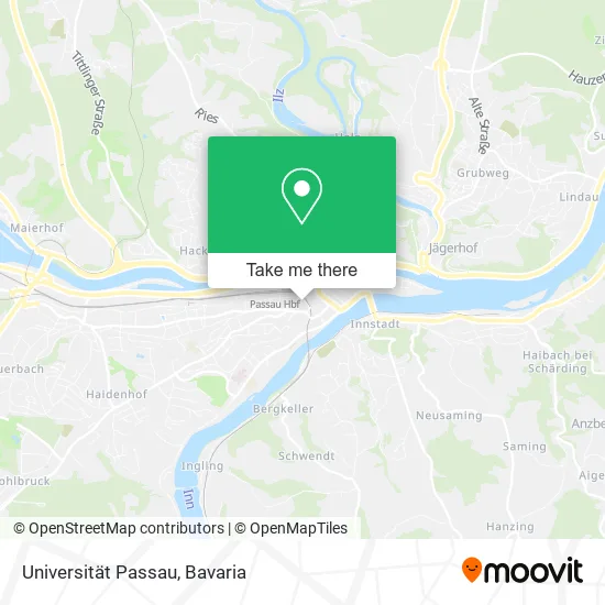 Карта Universität Passau
