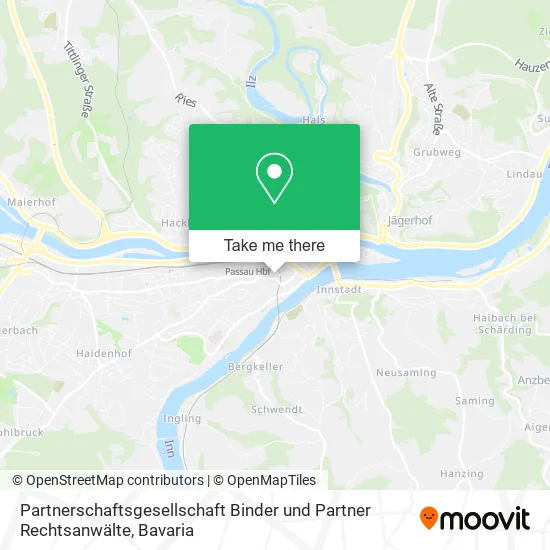 Карта Partnerschaftsgesellschaft Binder und Partner Rechtsanwälte