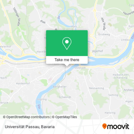 Карта Universität Passau