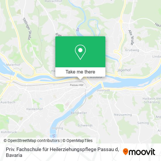 Priv. Fachschule für Heilerziehungspflege Passau d map