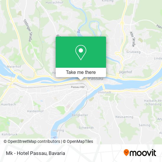 Mk - Hotel Passau map