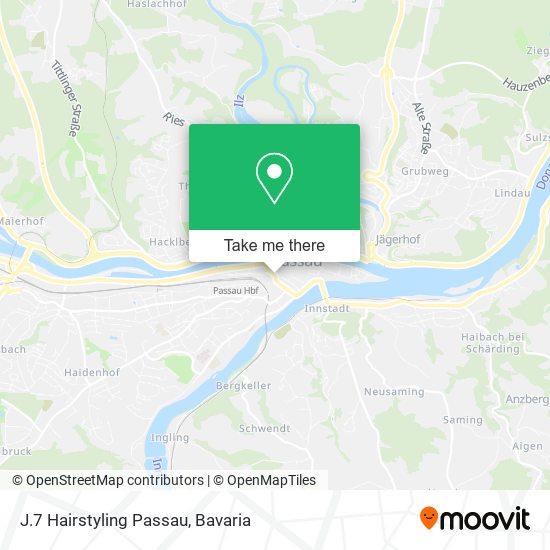 J.7 Hairstyling Passau map