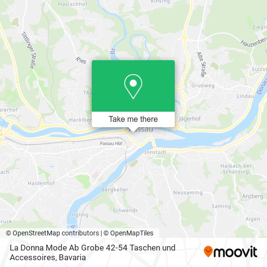 La Donna Mode Ab Grobe 42-54 Taschen und Accessoires map