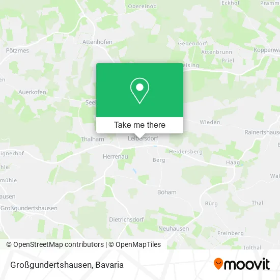 Карта Großgundertshausen
