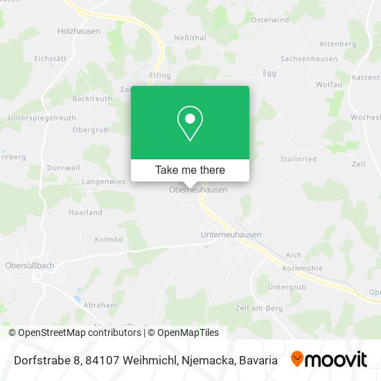 Dorfstrabe 8, 84107 Weihmichl, Njemacka map