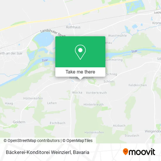 Карта Bäckerei-Konditorei Weinzierl