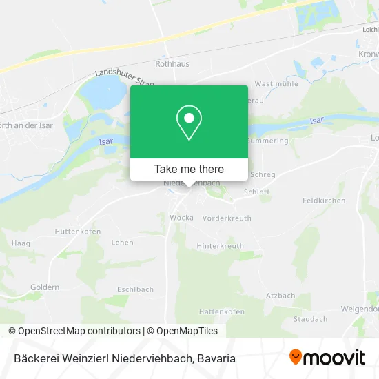 Карта Bäckerei Weinzierl Niederviehbach