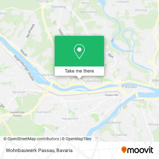 Карта Wohnbauwerk Passau