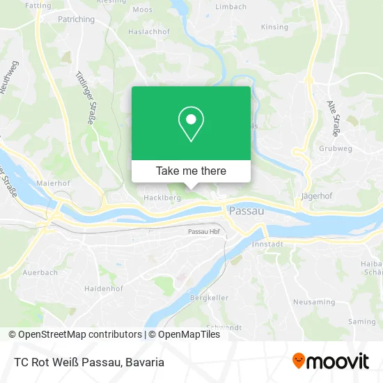 Карта TC Rot Weiß Passau