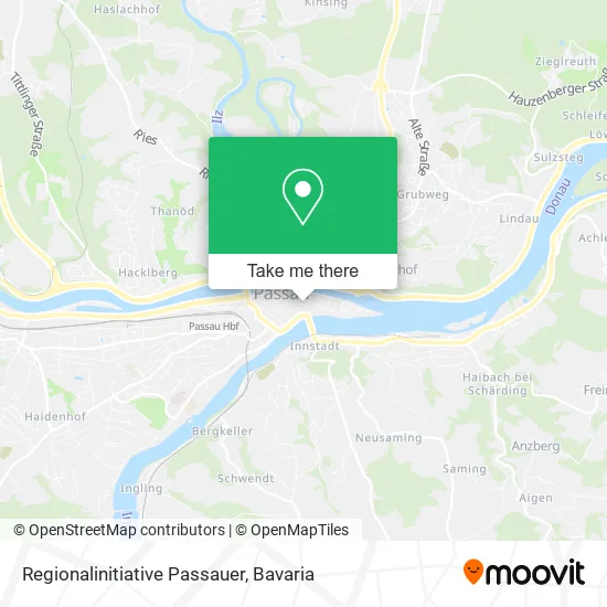 Карта Regionalinitiative Passauer