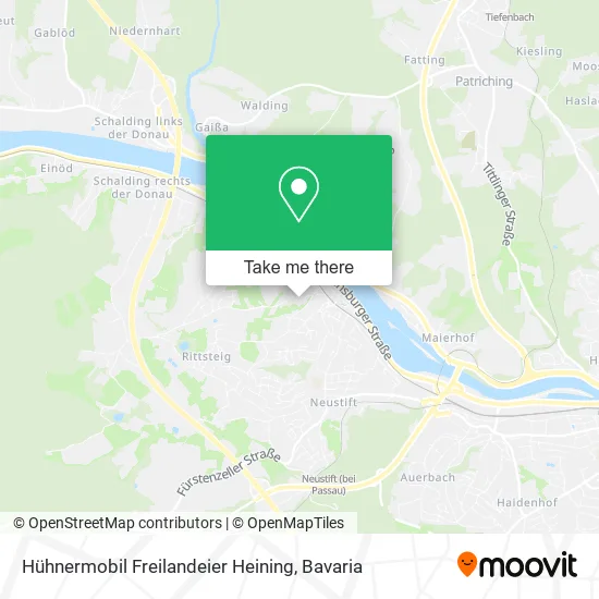 Карта Hühnermobil Freilandeier Heining