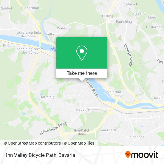Карта Inn Valley Bicycle Path