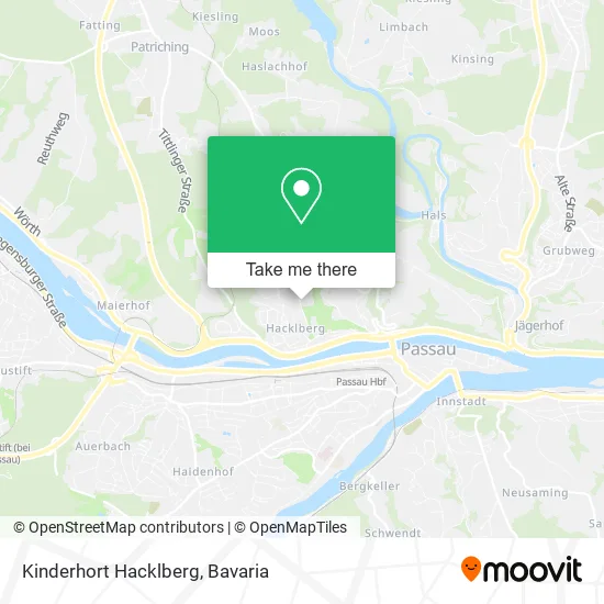 Карта Kinderhort Hacklberg