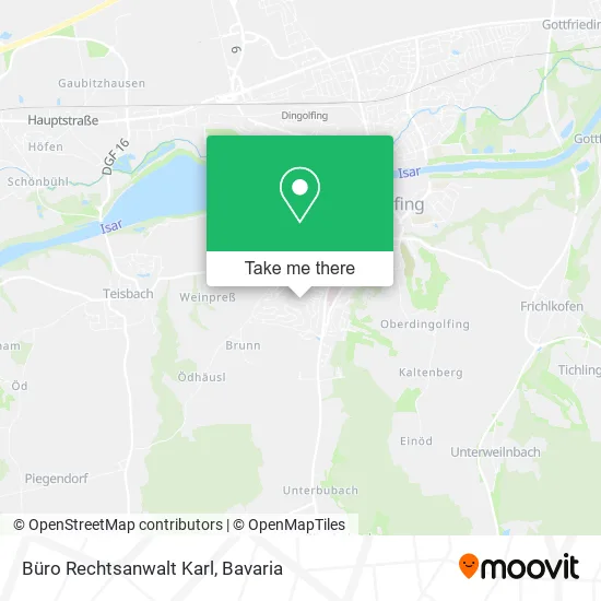 Карта Büro Rechtsanwalt Karl