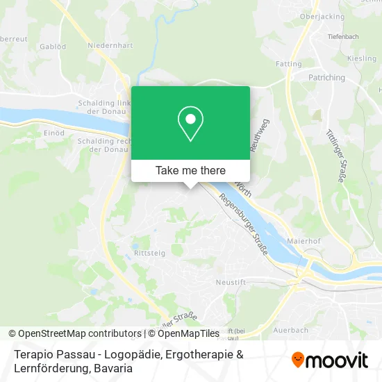 Карта Terapio Passau - Logopädie, Ergotherapie & Lernförderung