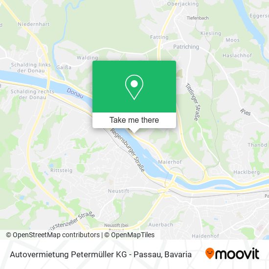 Autovermietung Petermüller KG - Passau map