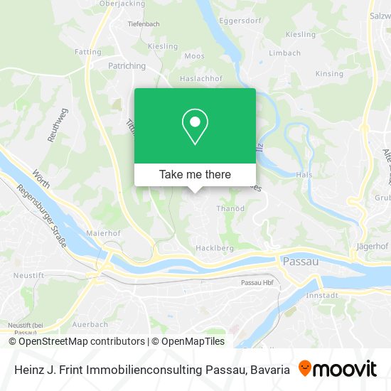 Heinz J. Frint Immobilienconsulting Passau map