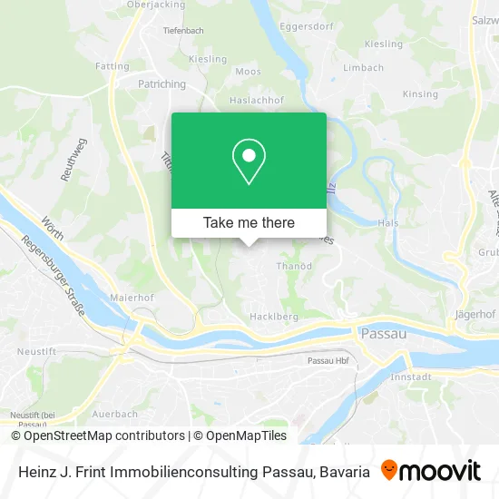 Карта Heinz J. Frint Immobilienconsulting Passau