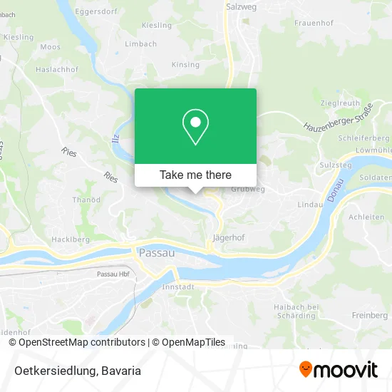 Карта Oetkersiedlung