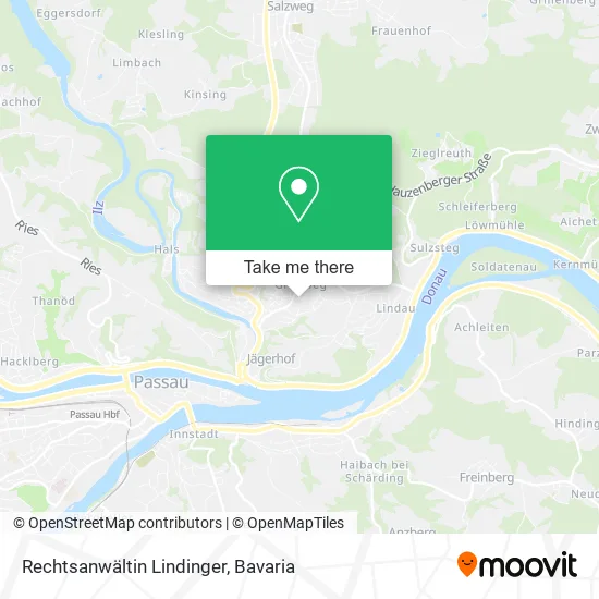 Карта Rechtsanwältin Lindinger