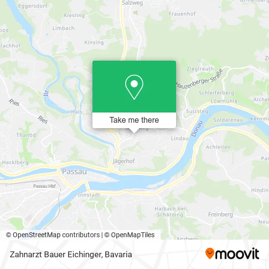 Карта Zahnarzt Bauer Eichinger