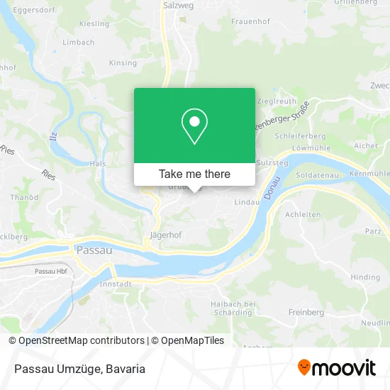 Карта Passau Umzüge