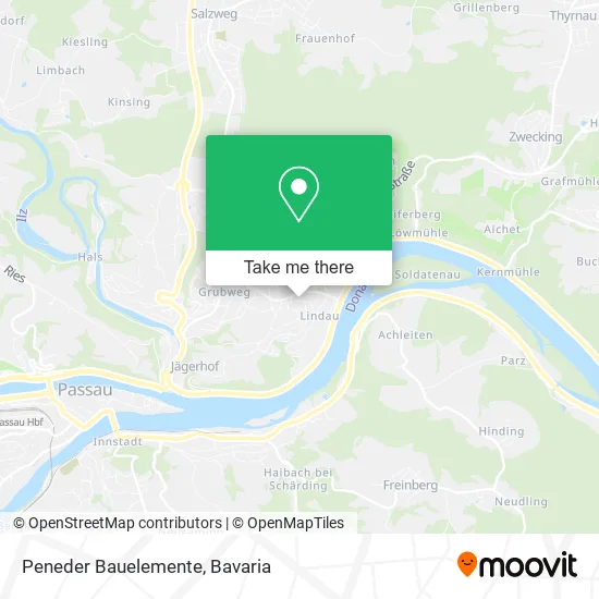 Карта Peneder Bauelemente