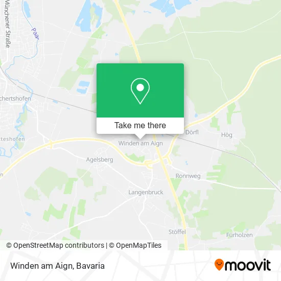 Карта Winden am Aign