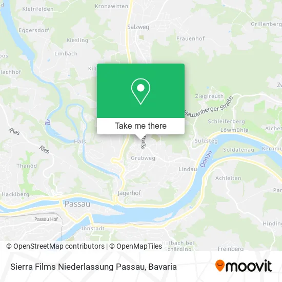 Карта Sierra Films Niederlassung Passau
