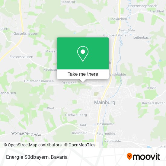 Energie Südbayern map