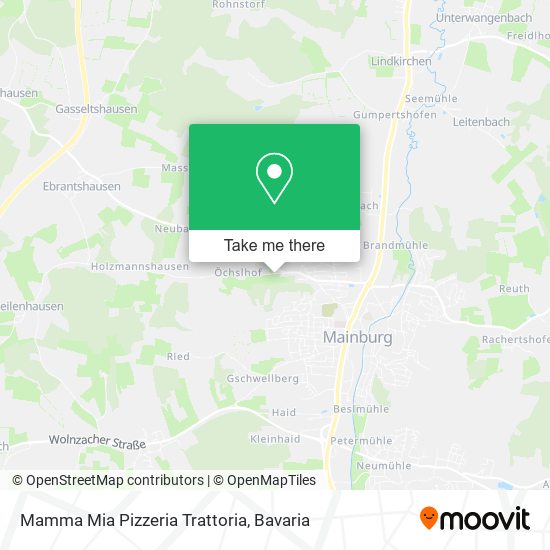 Mamma Mia Pizzeria Trattoria map