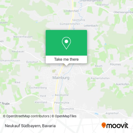 Neukauf Südbayern map