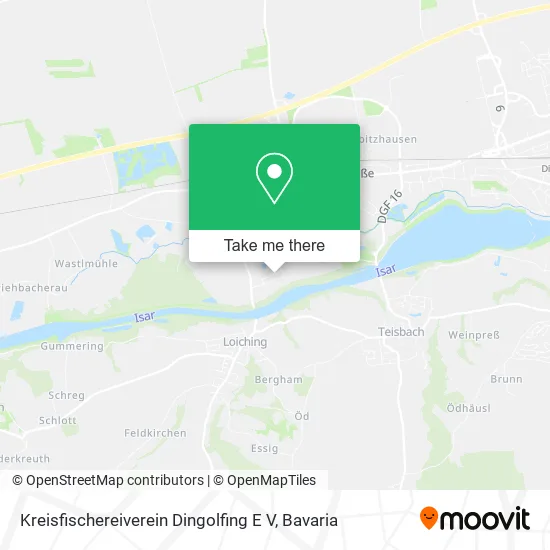 Карта Kreisfischereiverein Dingolfing E V