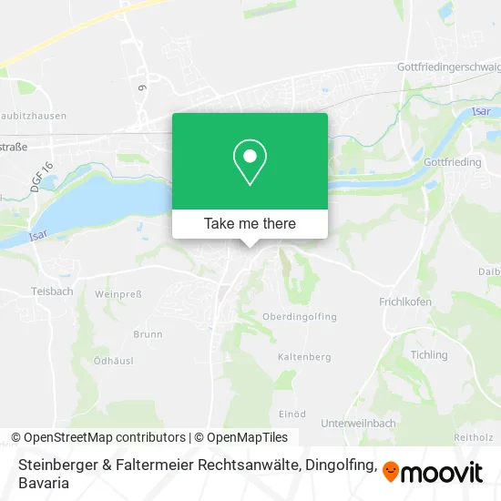 Карта Steinberger & Faltermeier Rechtsanwälte, Dingolfing