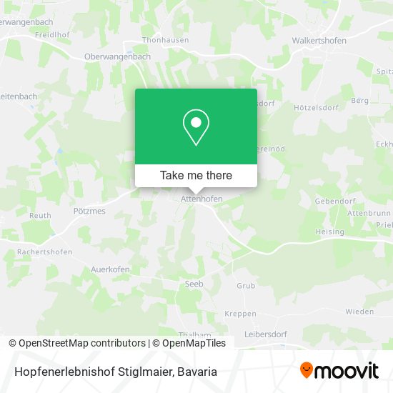 Hopfenerlebnishof Stiglmaier map