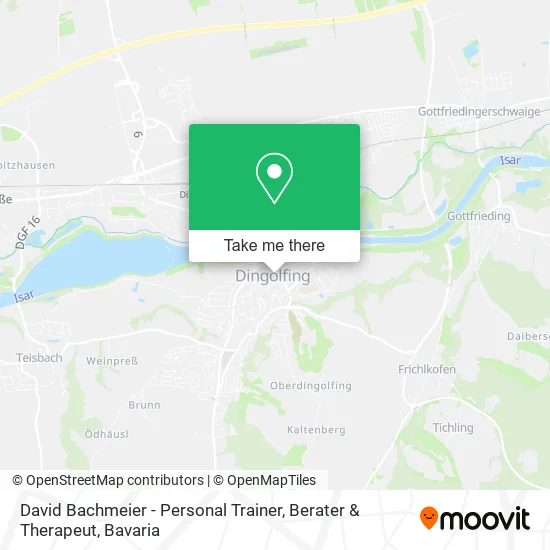 Карта David Bachmeier - Personal Trainer, Berater & Therapeut
