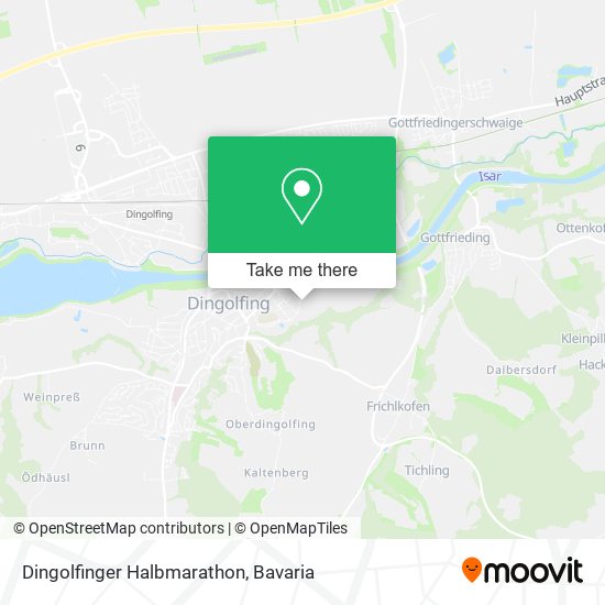 Карта Dingolfinger Halbmarathon