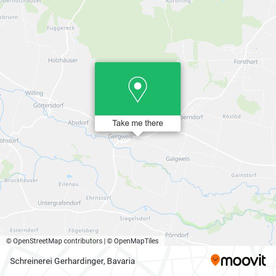Schreinerei Gerhardinger map