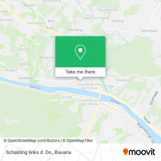 Карта Schalding links d. Do.