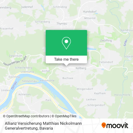 Карта Allianz Versicherung Matthias Nickolmann Generalvertretung