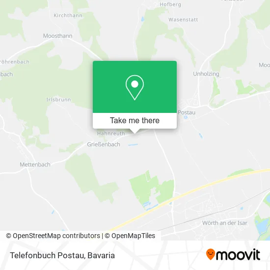 Карта Telefonbuch Postau