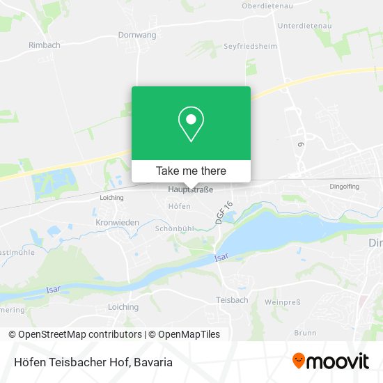 Höfen Teisbacher Hof map