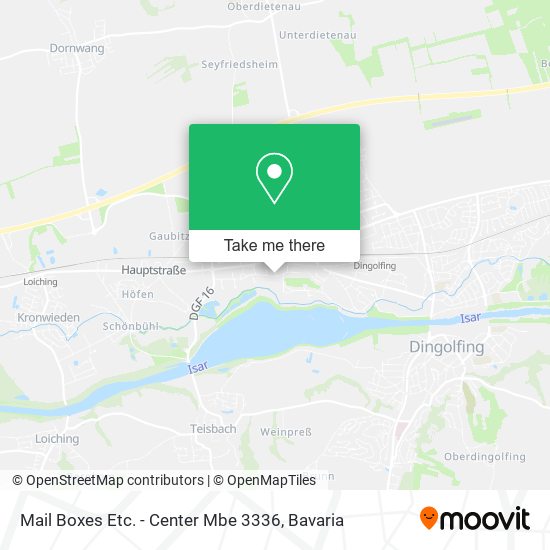 Mail Boxes Etc. - Center Mbe 3336 map