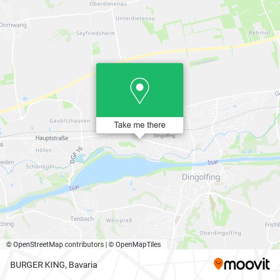 BURGER KING map