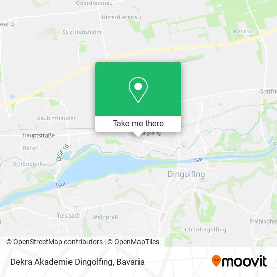 Dekra Akademie Dingolfing map