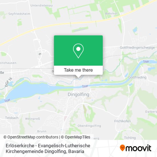 Erlöserkirche - Evangelisch-Lutherische Kirchengemeinde Dingolfing map