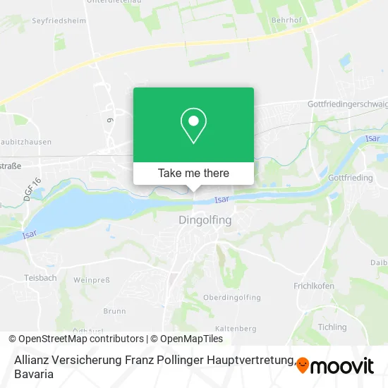 Карта Allianz Versicherung Franz Pollinger Hauptvertretung